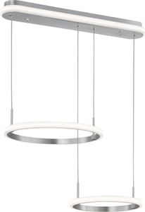 LED Hängeleuchte, Ringe, Fernbedienung, dimmbar, B 63 cm LED Hängeleuchte, Ringe, Fernbedienung, dimmbar, B 63 cm