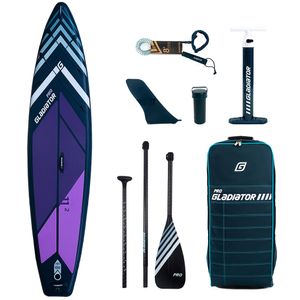 Gladiator PRO 11'2 2022 SUP Stand-Up-Paddle-Board – Premium-Paket inklusive Paddel Tasche Pumpe und Flosse Aufblasbar Sup NEU 2022