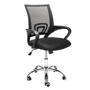 FCH Bürostuhl Schreibtischstuhl ergonomischer Drehstuhl Chefsessel mit Mesh Netz Wippfunktion Schwarz