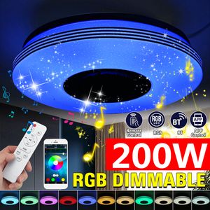 200W bluetooth LED Dimmbar Deckenleuchte Lautsprecher RGB APP Deckenlampe