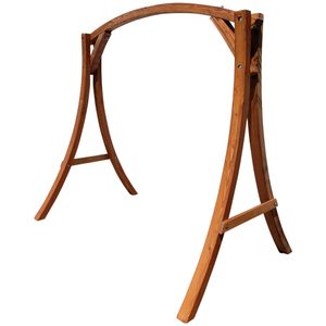 AS-S Holzgestell Gestell für Hollywoodschaukel Hollywoodschaukelgestell MERU aus Holz Lärche ohne Regenschutz