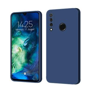 Hülle für Huawei P30 Lite Case Cover Bumper Silikon Softgrip Schutzhülle Farbe: Blau