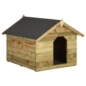 vidaXL Psí bouda s otevírací střechou Impregnované borovicové dřevo
