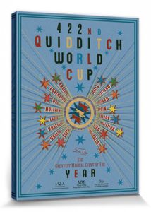 Harry Potter Poster Leinwandbild Auf Keilrahmen - Quidditch World Cup (80 x 60 cm)