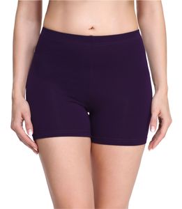 Merry Style Damen Shorts Radlerhose Unterhose Hotpants Kurze Hose Boxershorts aus Viskose MS10-283(Pflaume,S)