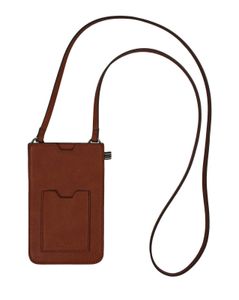 Esprit Smartphone-Tasche in Leder-Optik, rust brown