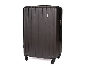 Solier kufr na kolečkách M cestovní kufr hard shell tmavě šedý