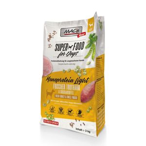 MAC's Dog Hundefutter Light Mono Truthahn & Süßkartoffel Trockenfutter 3kg