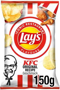 Lays KFC Original Recipe Kartoffelchips mit Hähnchengeschmack 150g
