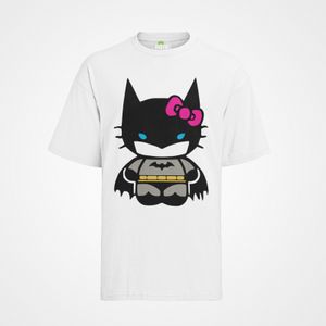 Bio Baumwolle Damen T-Shirt Oversize Hello Kitty Batman Süße Katze Cute Cat