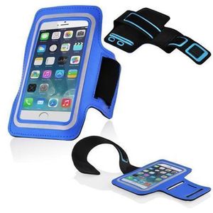 Cadorabo Neopren Smartphone Sport Jogging Armband Oberarmtasche für XYX in Blau