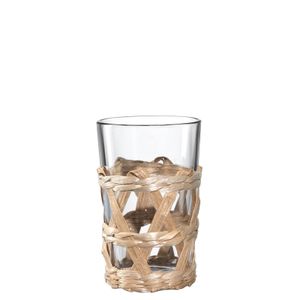 Trinkglas 220 ml beige mit Geflecht GARDA Leonardo