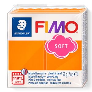 FIMO, Modelliermasse, Knete mandarine soft normal
