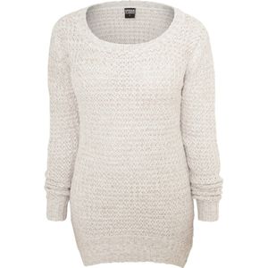 Dámský svetr Urban Classics Ladies Long Wideneck Sweater offwhite - XS