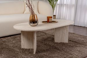 Skye Decor, Sable - Travertine, Couchtisch, Travertin, 100 % melaminbeschichtete Spanplatte, 119 x 60 x 39,8 cm Skye Decor, Sable - Travertine, Couchtisch, Travertin, 100 % melaminbeschichtete Spanplatte, 119 x 60 x 39,8 cm