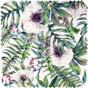 novely OXFORD 210D Dekostoff Print Outdoor Wasserabweisend Painted White Flowers