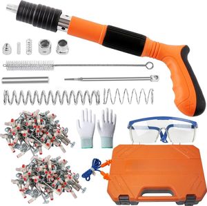 Nagelpistole, mit 100 runden Nägeln, 5 Gänge Nagelpistole Nail Gun, Tragbare Nail Gun Einstellbare Schalldämpfer Stahl Nagel Pistole Pistole