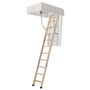 Dolle Bodentreppe clickFIX® 3-teilig bis 274cm Raumhöhe mit U-Wert 0,49 Deckenöffnung 130x60cm
