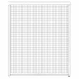Alu Insektenschutz-Rollo für Fenster Mückenschutz Fliegengitter Rollo, Farbe:Weiß, Größe:130 x 160 cm