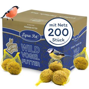 200 Stk. Lyra Pet® Meisenknödel mit Netz à 90 g = 18 kg