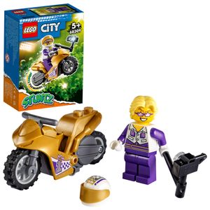 LEGO 60309 City Stuntz Selfie-Stuntbike Stuntshow Set mit Schwungradantrieb, Motorrad-Spielzeug mit Selfie-Stick, Geschenk für Kinder ab 5 Jahren