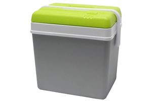 Kühlbox Kunststoff 24 Liter grau grün Isobox Kühltasche