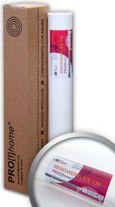 Profhome Renoviervlies 130 g Malervlies Anstrich-Vlies glatte Vliesvliestapete zum Überstreichen 18,75 qm x 25 Meter Rolle