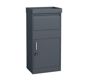 Westmann Stahl Paketbox Piet | Anthrazit | 50x37x105 cm