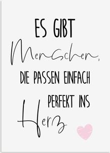 Postkarte FREUNDSCHAFT perfekt ins Herz