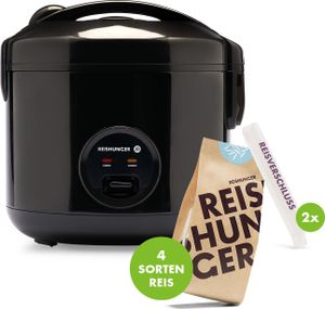 REISHUNGER Basis Reiskocher mit Keramikinnentopf & dem kleinen Reis Starter Set