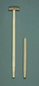 Löffert Spatenstiel aus Esche mit Krücke, gerade, 100 cm; 405374