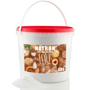 5kg Natriumhydrogencarbonat Baking Soda Natriumsalz| Natron E500 in Eimer TOP 5000g