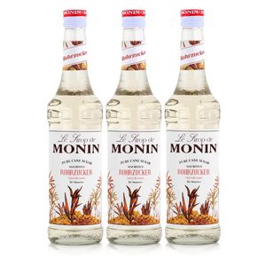 Monin Sirup Rohrzucker 700ml - Cocktails Milchshakes Kaffeesirup (3er Pack)