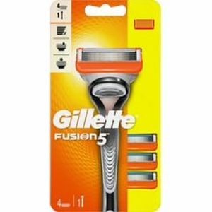 Gillette Fusion Manual shaver + 4 heads