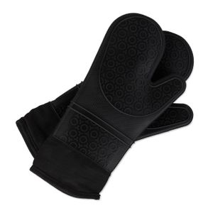 relaxdays unisex Ofenhandschuh schwarz Einheitsgröße 1 St.