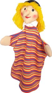Handpuppe  Hexe 28cm 15090 Kersa Lina mit Stoffkopf