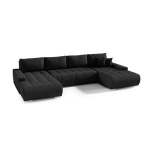 FEDVE Ecksofa Big Sofa Eckcouch mit Schlaffunktion DHAKA U Form Couch Sofagarnitur