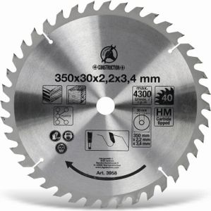 KRAFTMANN 3958 Hartmetall-Kreissägeblatt, Ø 350 mm