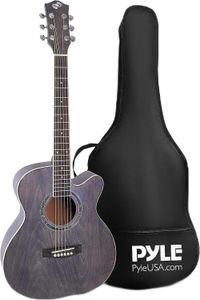 Akustická gitara Pyle - akustická gitara so strunami, výučba gitary pre začiatočníkov, dospelých a deti, veľkosť 3/4, akustická gitara s ladičkou
