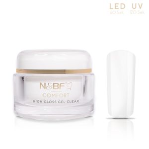 N&BF Comfort High Gloss Versiegelungs UV / LED Gel Clear 30ml