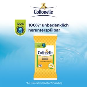 Cottonelle Feuchtes Toilettenpapier Natürlich Pflegend 20 x 12 Tücher