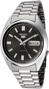 Seiko 5 Automatik-Edelstahl schwarzes Zifferblatt Herrenuhr SNXS79K Seiko 5 Automatik-Edelstahl schwarzes Zifferblatt Herrenuhr SNXS79K