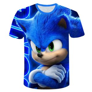 Sonic The Hedgehog Kinder Jungen 3D T-Shirts Kurzarm Casual Tee Tops Spiele Geschenk Babyoberteil # 9-10 Jahre