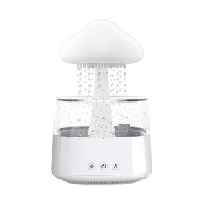 Luftbefeuchter, Pilzlampen-Design, farbenfrohe Nachtlampe, 450ML weiß