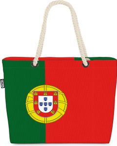 VOID XXL Strandtasche Portugal Portugiese Shopper Tasche 58x38x16cm 23L EM 2024 Fussball Europameisterschaft Beach Bag Portuguese