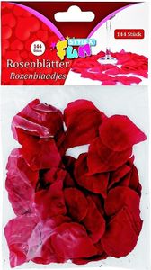 Stylex 14030 Kunststoff Rosenblätter 144 Stück - rot