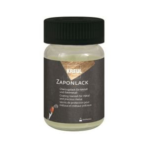 KREUL Zaponlack 60 ml, transparenter Schutzlack für glänzende Metalloberflächen, verhindert Anlaufen, Verfärben und Korrosion