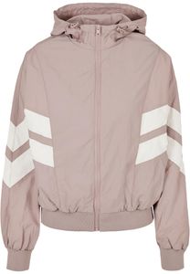 Dámská přechodná bunda Urban Classics Ladies Crinkle Batwing Jacket duskrose/whitesand - L