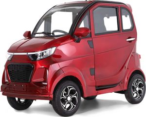 Kabinenroller Electron Li, Lithium-Akku, 45kmh, 70km RW, Straßenzulassung, Rot