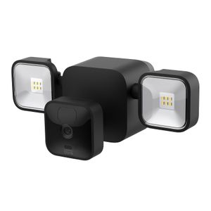Blink Outdoor + Floodlight – kabellose, batteriebetriebene Flutlicht-Halterung und smarte HD-Überwachungskamera, 700 Lumen – 1 Kamera-Set